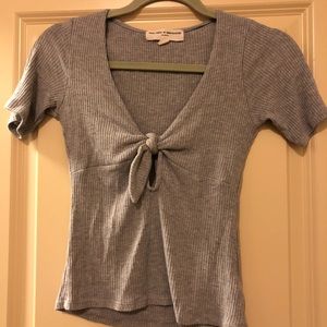 NEVER WORN cute gray going out tee